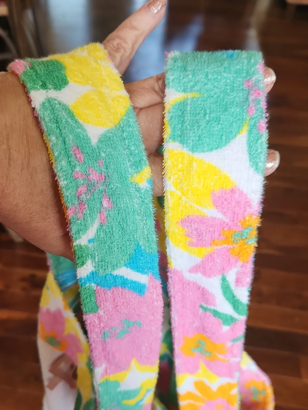 Show Me Your MUMU Floral Bag Tote Terrycloth Resortwear
